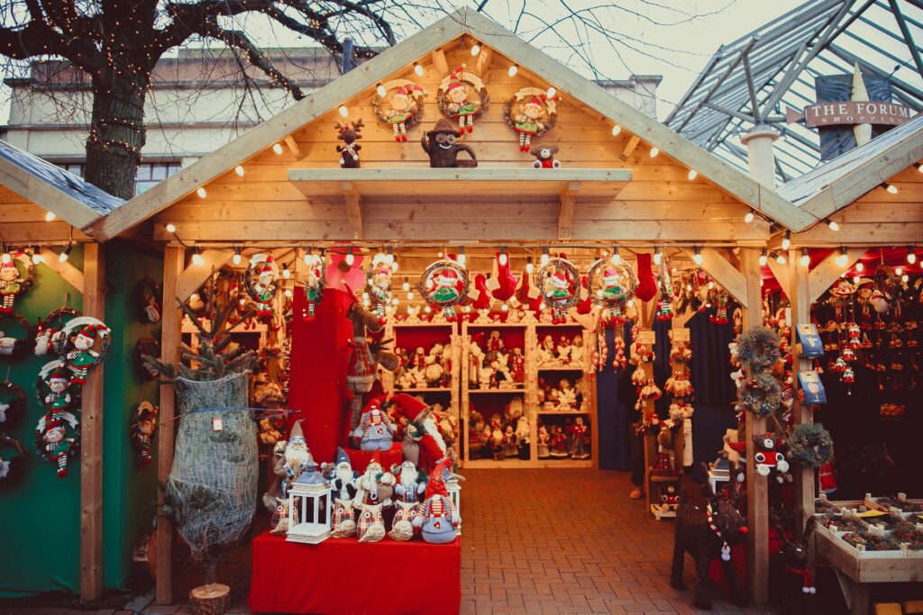 Cabane du marché de Noël