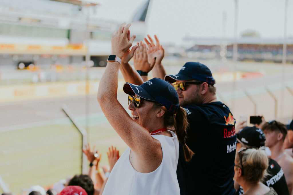 Racing fans at Silverstone