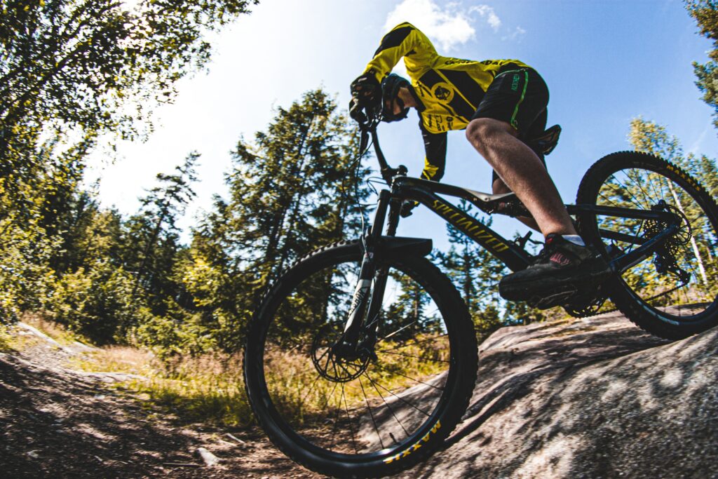mountain biking image
