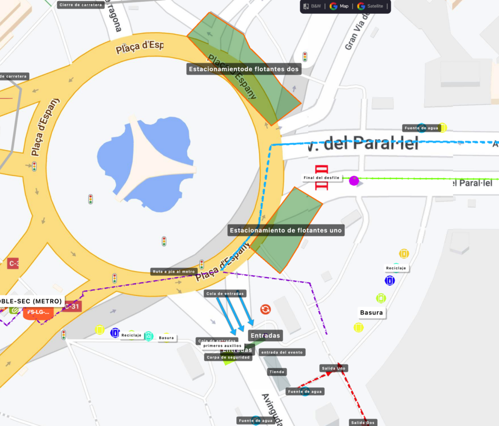 Plan d'événement à Barcelone