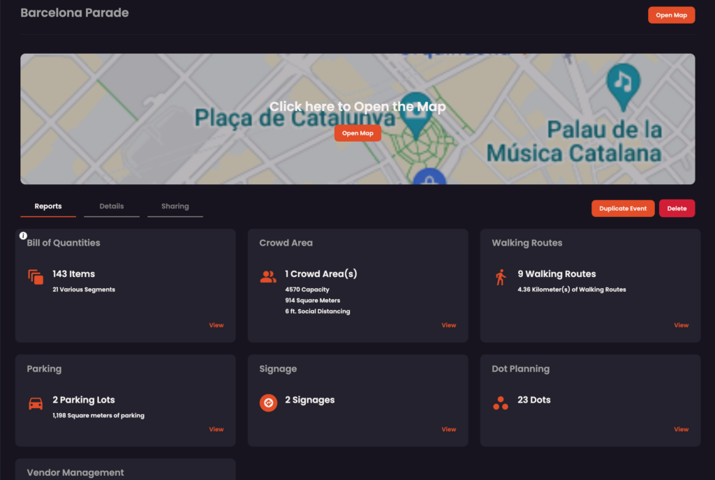 OnePlan Events Espace