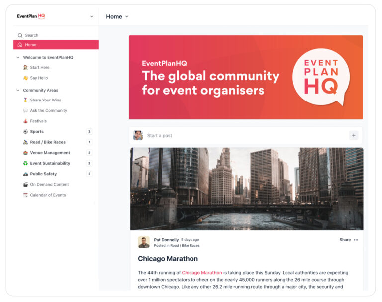 EventPlanHQ community home