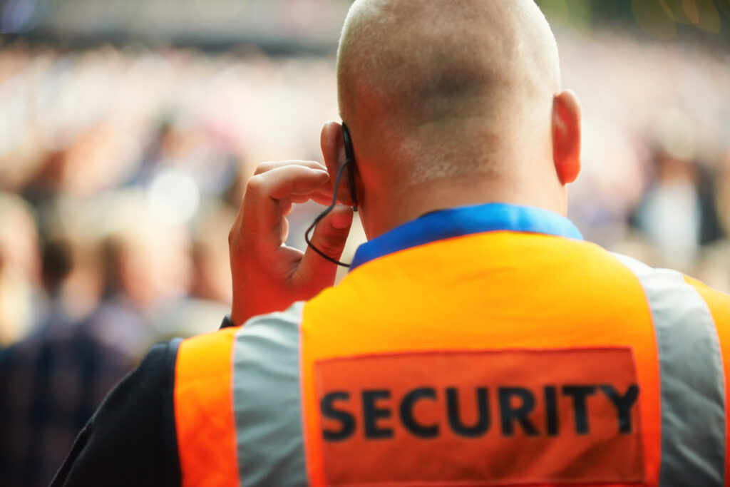 security workforce at event