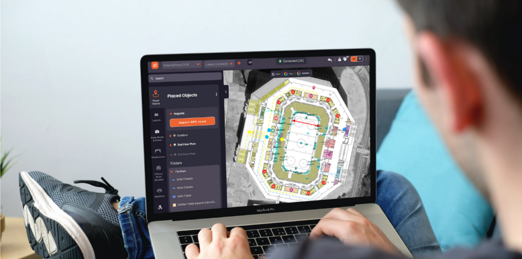 OnePlan being used on a laptop