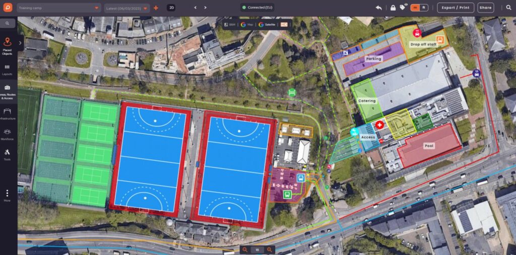 Training Camp Event Plan in OnePlan