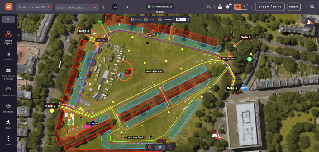 Meadows Festival event plan