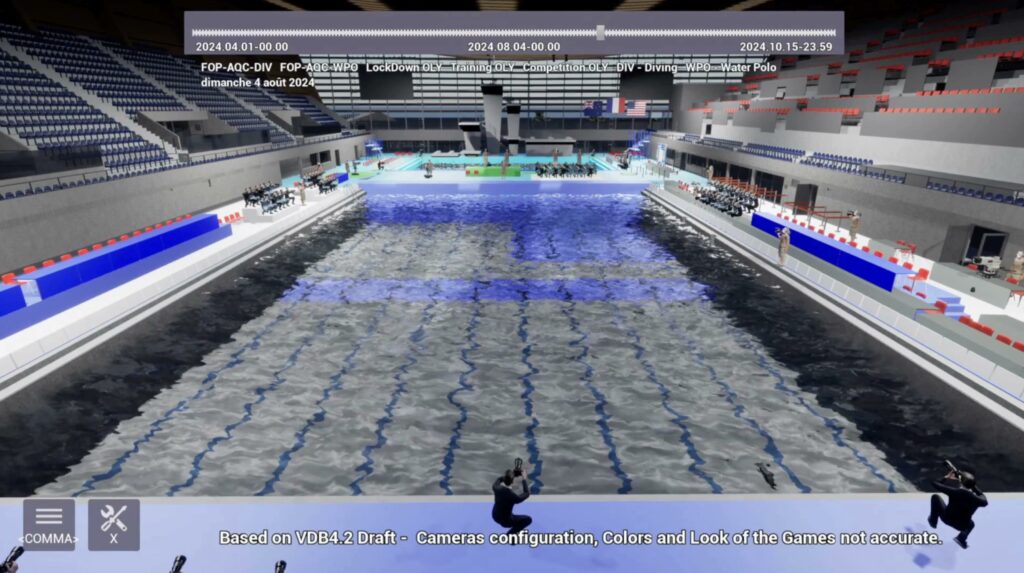Aquatic Centre digital twin at Paris 2024