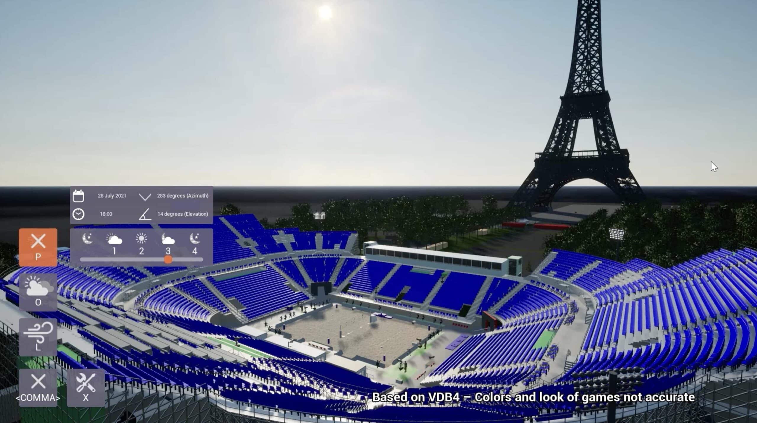 Париж, 2024 г., Арена Эйфелевой башни, площадка-близнец