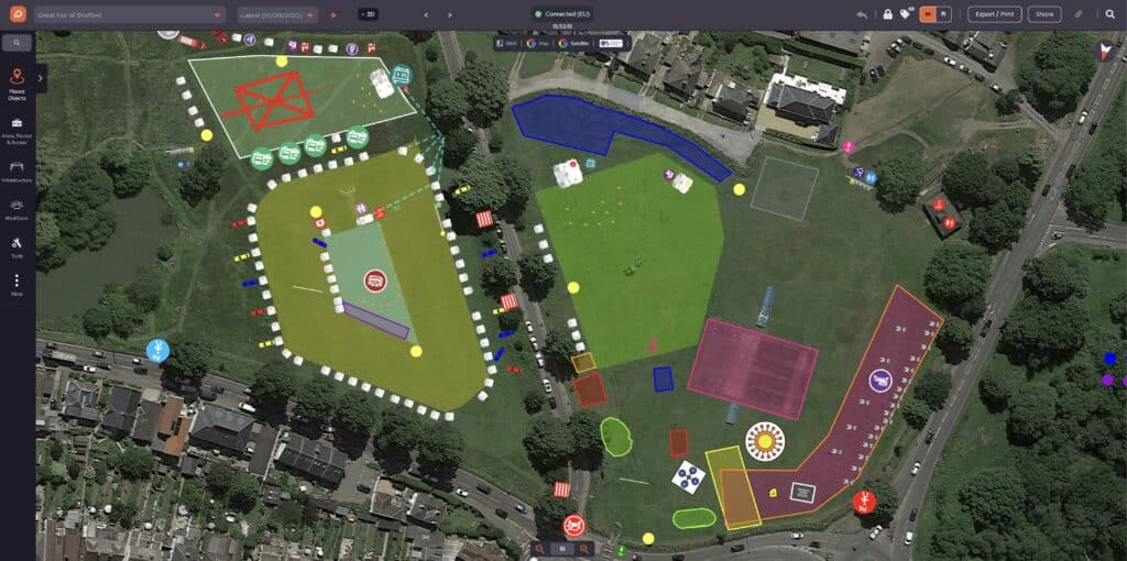 The Great Fair of Shalford event map