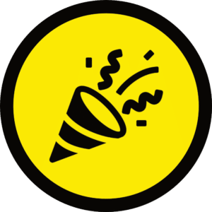 Icono de fiesta posterior en OnePlan
