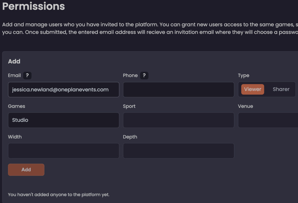 Venue Twin Permissions