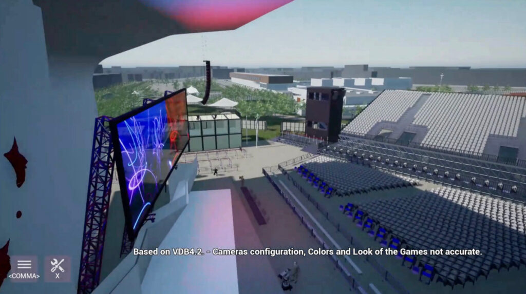 Le Bourget climbing digital twin at Paris 2024