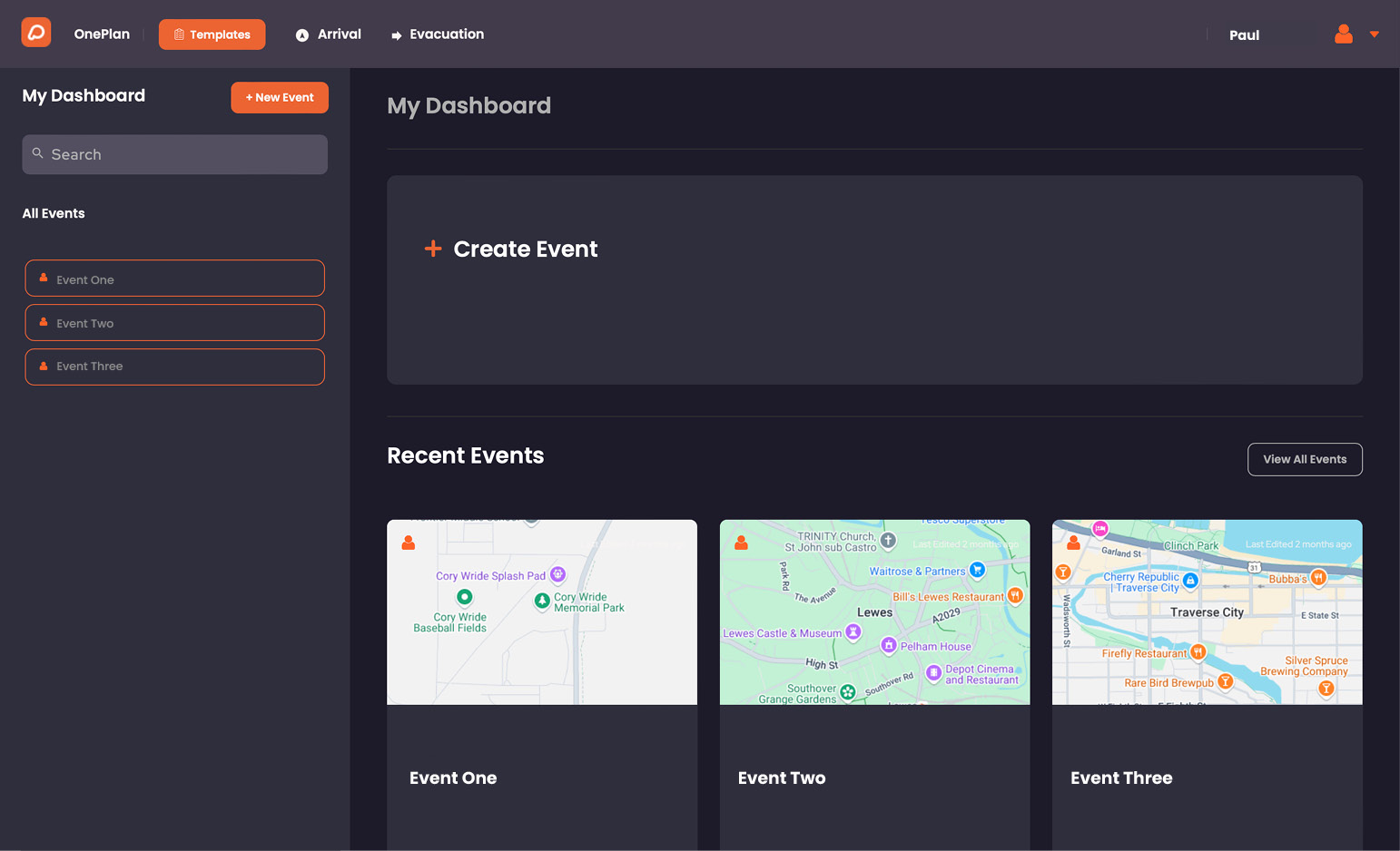 Login - OnePlan Events