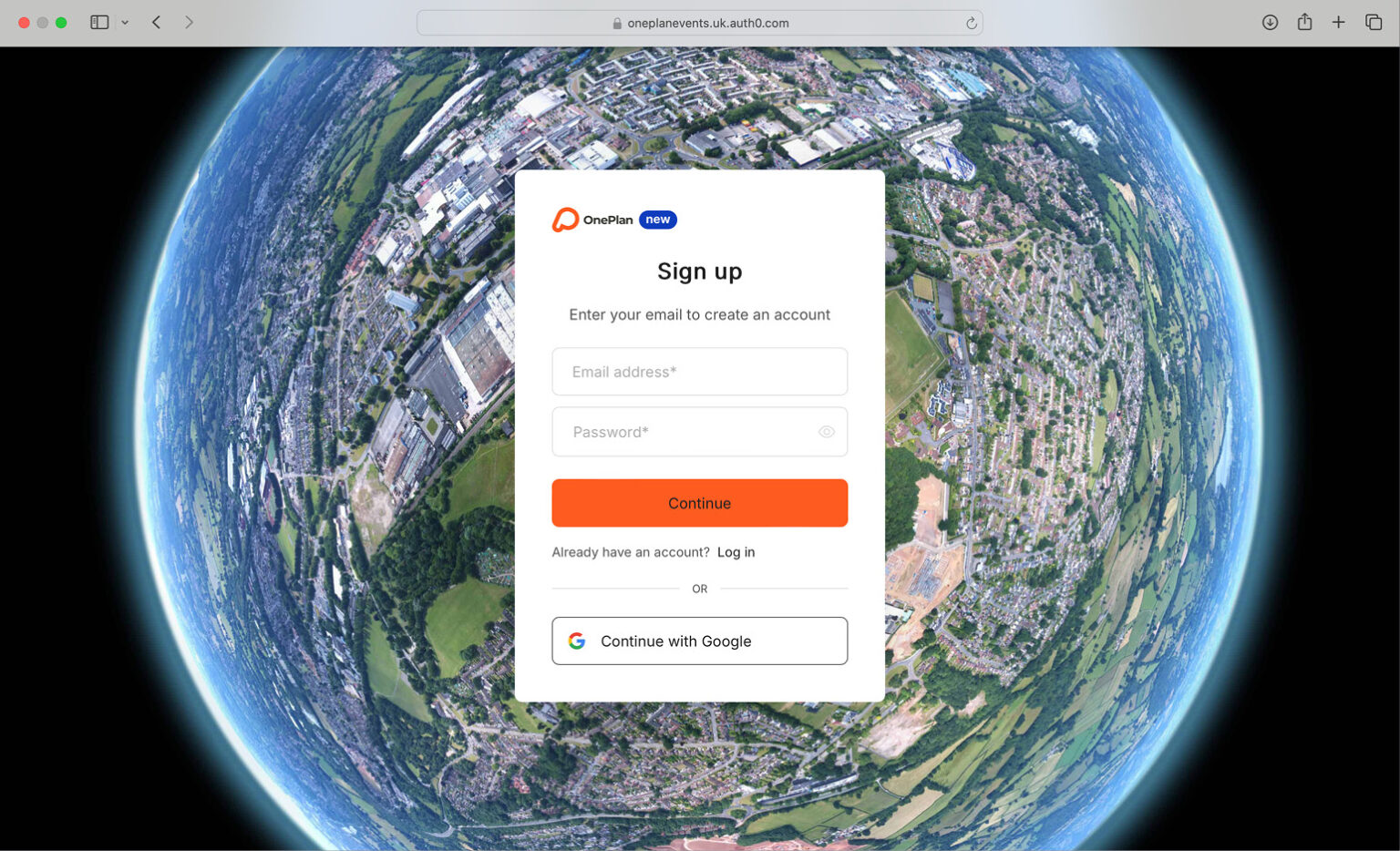 Login - OnePlan Events