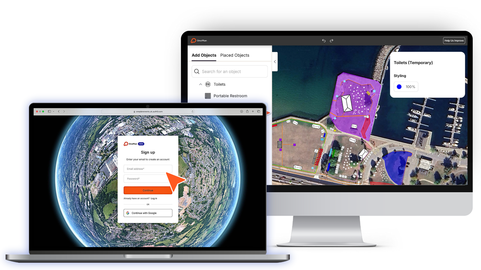 OnePlan on computer
