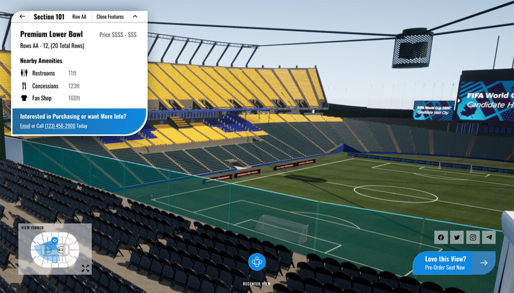 SeatView in Venue Twin